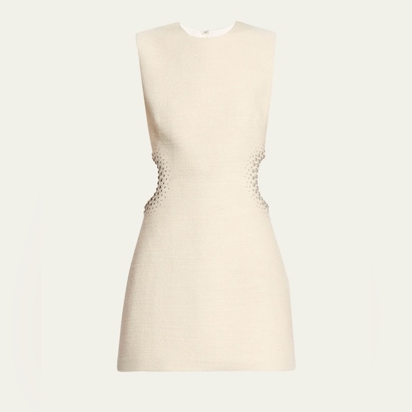 A.L.C. Cream Mini Dress with Silver Accents - Picture 10 of 16
